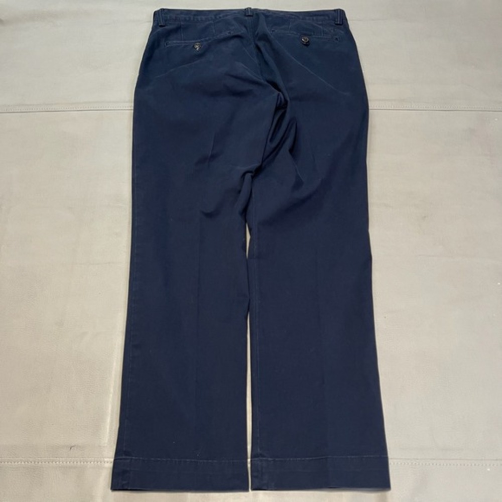 Ralph Lauren Chino Pant Navy Straight Stretch 7 OZ‎ Twill Casual Men 32x30-3707